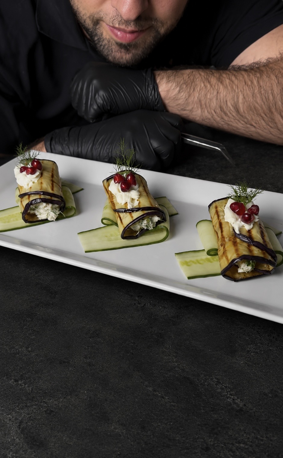 Vegetarian Aubergine Bite